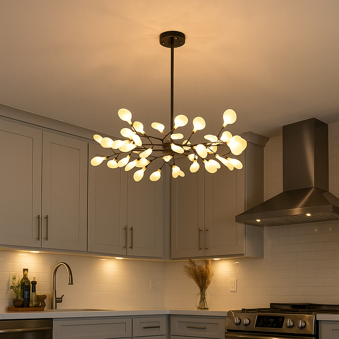 Żyrandol W Kształcie Gałęzi Z Owadami | Vintage