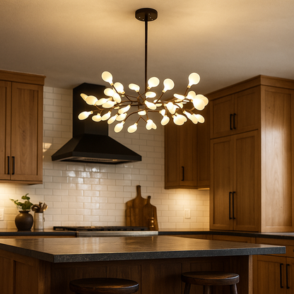 Żyrandol W Kształcie Gałęzi Z Owadami | Vintage