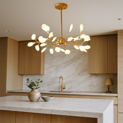 Żyrandol W Kształcie Gałęzi Z Owadami | Vintage