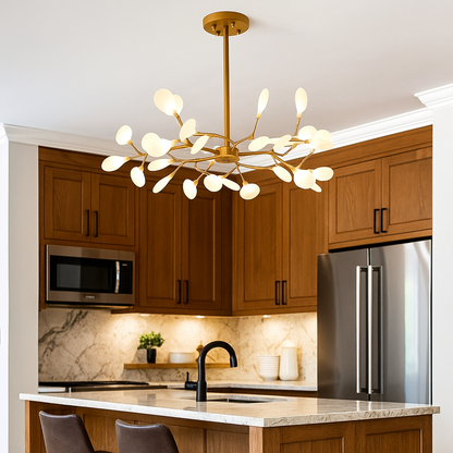 Żyrandol W Kształcie Gałęzi Z Owadami | Vintage