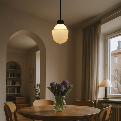 Lampa Wisząca Z Matowego Szkła | Geometryczna