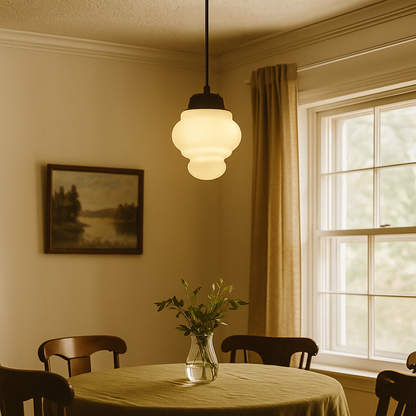 Lampa Wisząca Z Matowego Szkła | Geometryczna