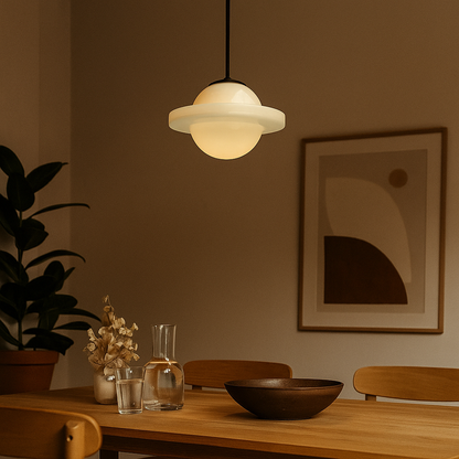 Lampa Wisząca Z Matowego Szkła | Geometryczna