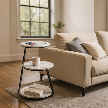 Stolik Warstwowy Z Oświetleniem | Nowoczesny Stolik Kawowy