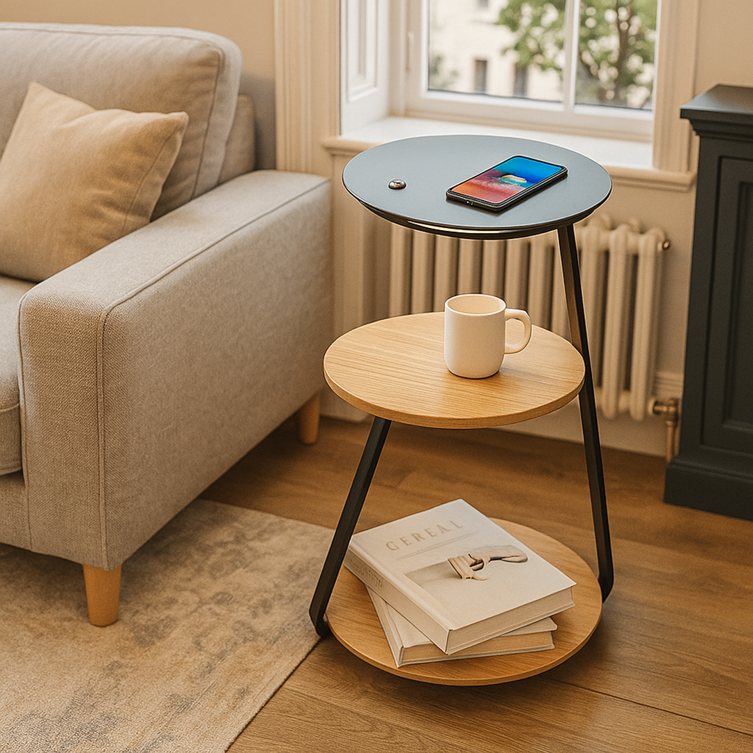 Stolik Warstwowy Z Oświetleniem | Nowoczesny Stolik Kawowy