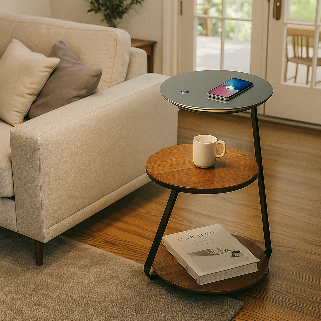 Stolik Warstwowy Z Oświetleniem | Nowoczesny Stolik Kawowy