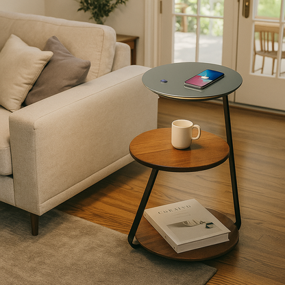 Stolik Warstwowy Z Oświetleniem | Nowoczesny Stolik Kawowy