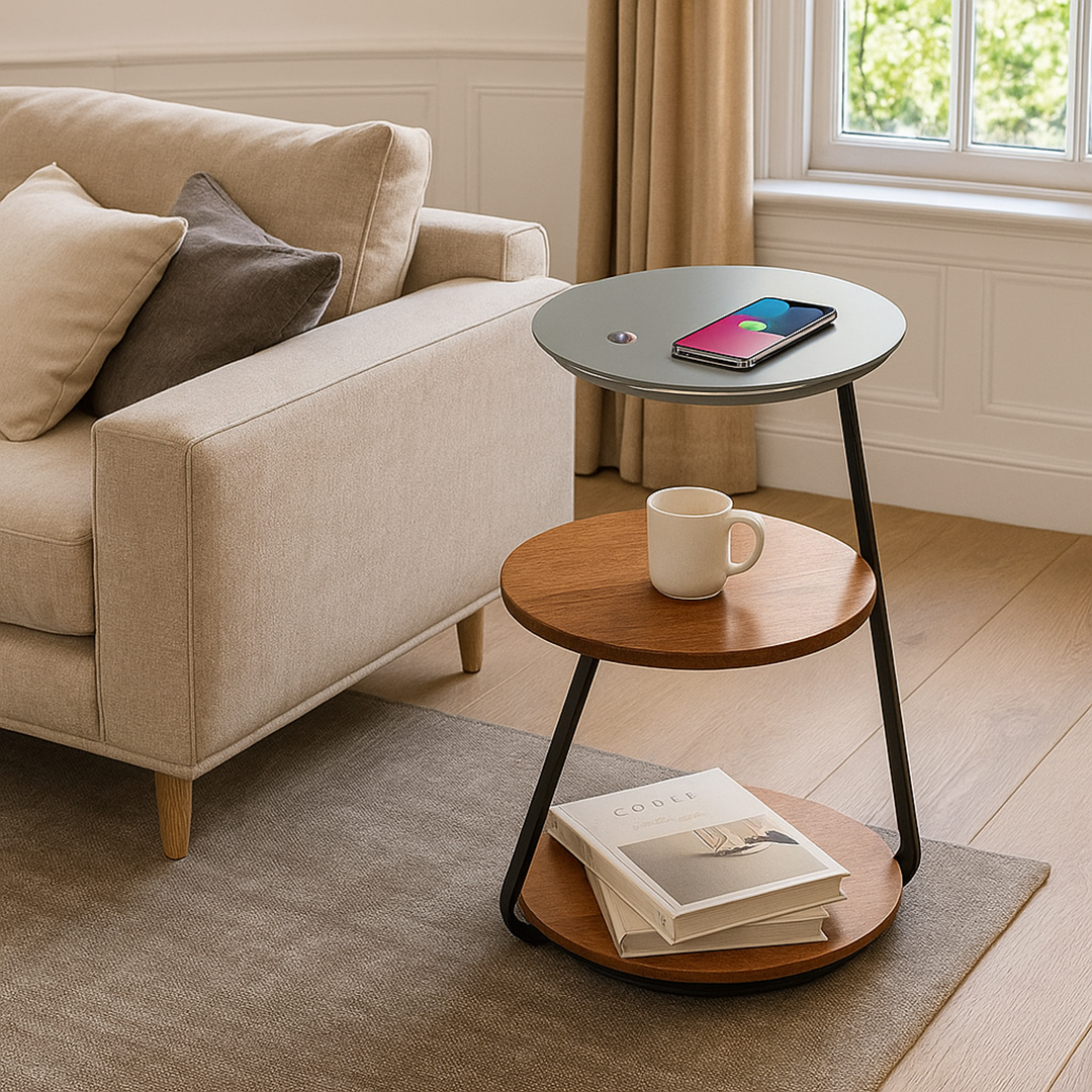 Stolik Warstwowy Z Oświetleniem | Nowoczesny Stolik Kawowy