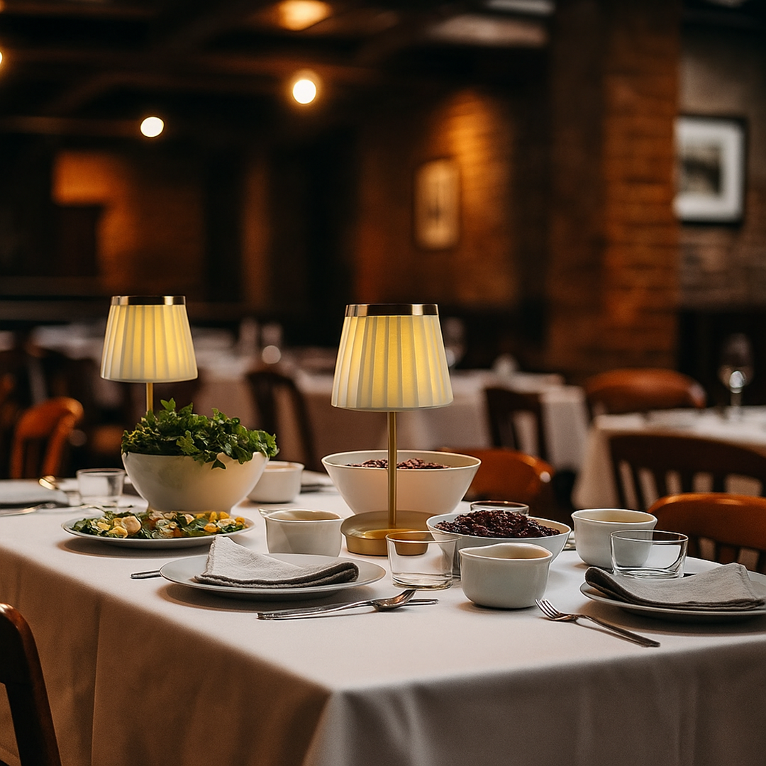 Lampa Stołowa Z Tkaninowym Kloszem | Idealna Do Czytania