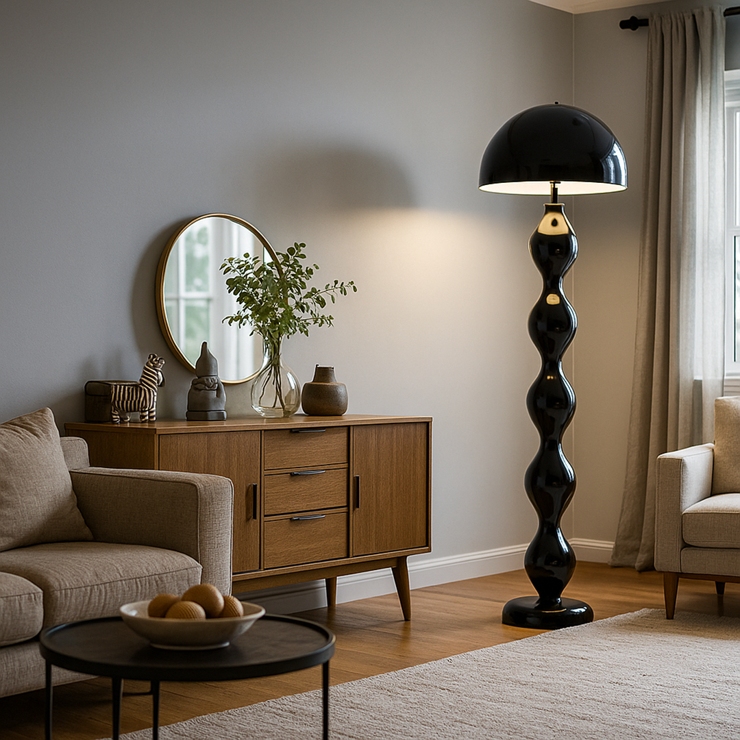 Nowoczesna Smukła Lampa Podłogowa | Styl Skandynawski