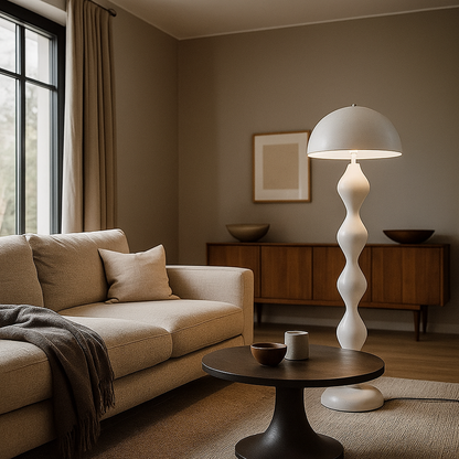 Nowoczesna Smukła Lampa Podłogowa | Styl Skandynawski