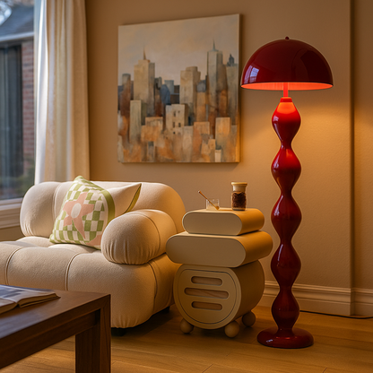 Nowoczesna Smukła Lampa Podłogowa | Styl Skandynawski