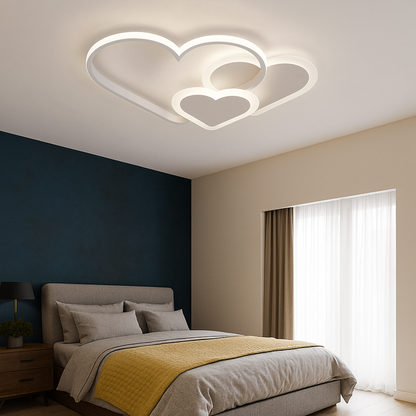 Lampa Sufitowa Z Motywem Serca | Do Pokoju Dziecięcego