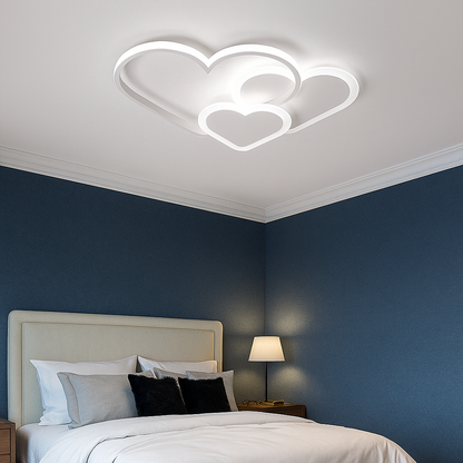 Lampa Sufitowa Z Motywem Serca | Do Pokoju Dziecięcego