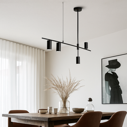 Nowoczesna Czarna Lampa Wisząca | Rustykalny Wystrój