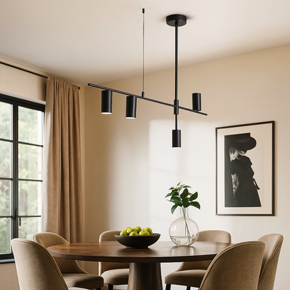 Nowoczesna Czarna Lampa Wisząca | Rustykalny Wystrój