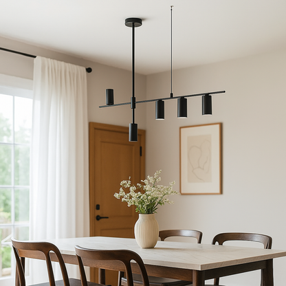 Nowoczesna Czarna Lampa Wisząca | Rustykalny Wystrój