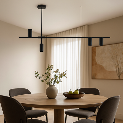 Nowoczesna Czarna Lampa Wisząca | Rustykalny Wystrój