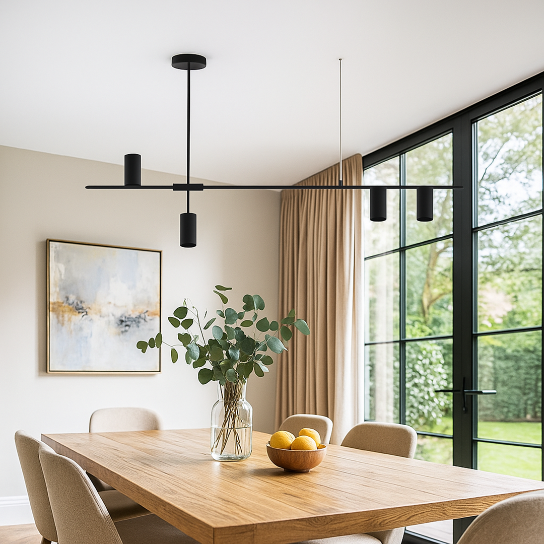 Nowoczesna Czarna Lampa Wisząca | Rustykalny Wystrój