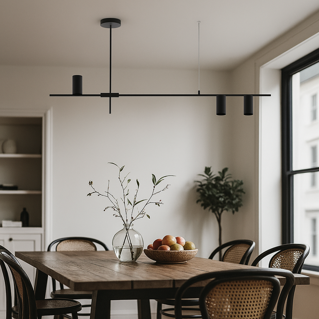 Nowoczesna Czarna Lampa Wisząca | Rustykalny Wystrój