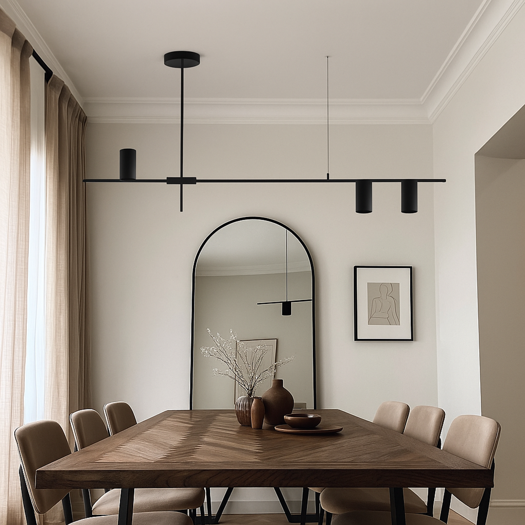 Nowoczesna Czarna Lampa Wisząca | Rustykalny Wystrój