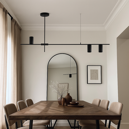 Nowoczesna Czarna Lampa Wisząca | Rustykalny Wystrój