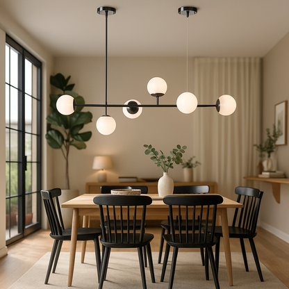 Szklana Kula Lampa Wisząca | Nowoczesny Design