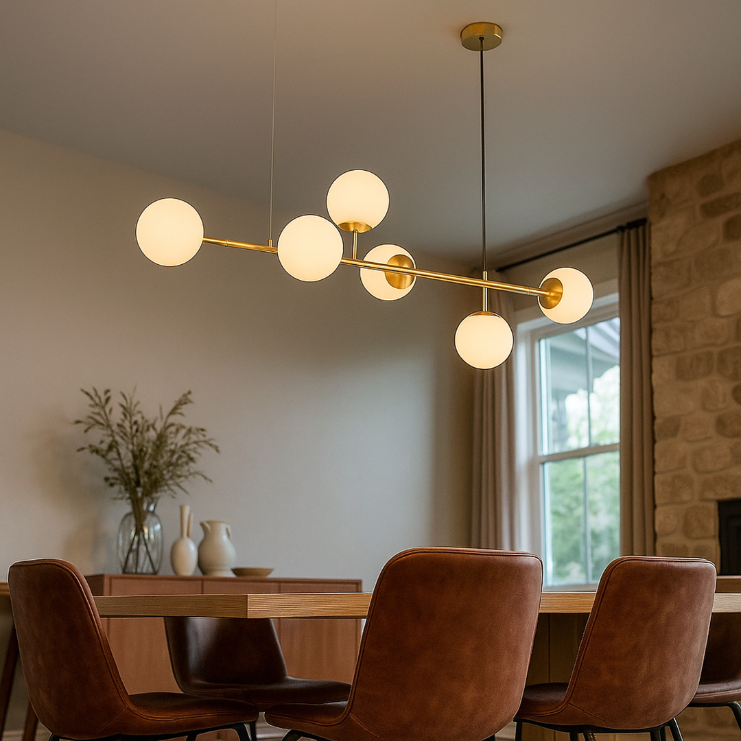 Szklana Kula Lampa Wisząca | Nowoczesny Design