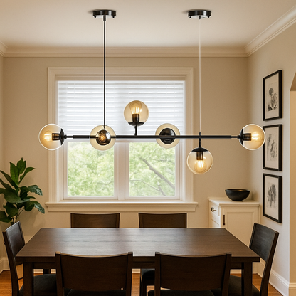 Szklana Kula Lampa Wisząca | Nowoczesny Design