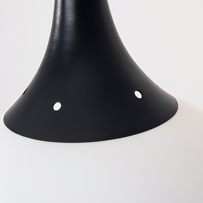 Metalowa Lampa Sufitowa | Szkło