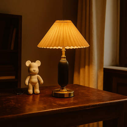 Metalowa Lampa Stołowa | Żelazo Tkanina