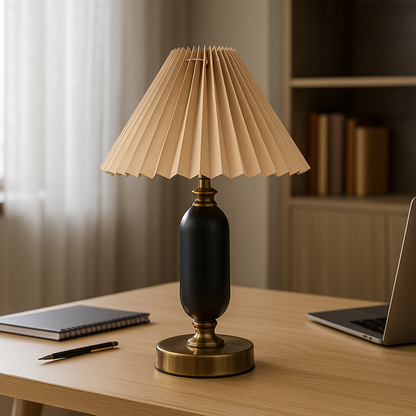 Metalowa Lampa Stołowa | Żelazo Tkanina