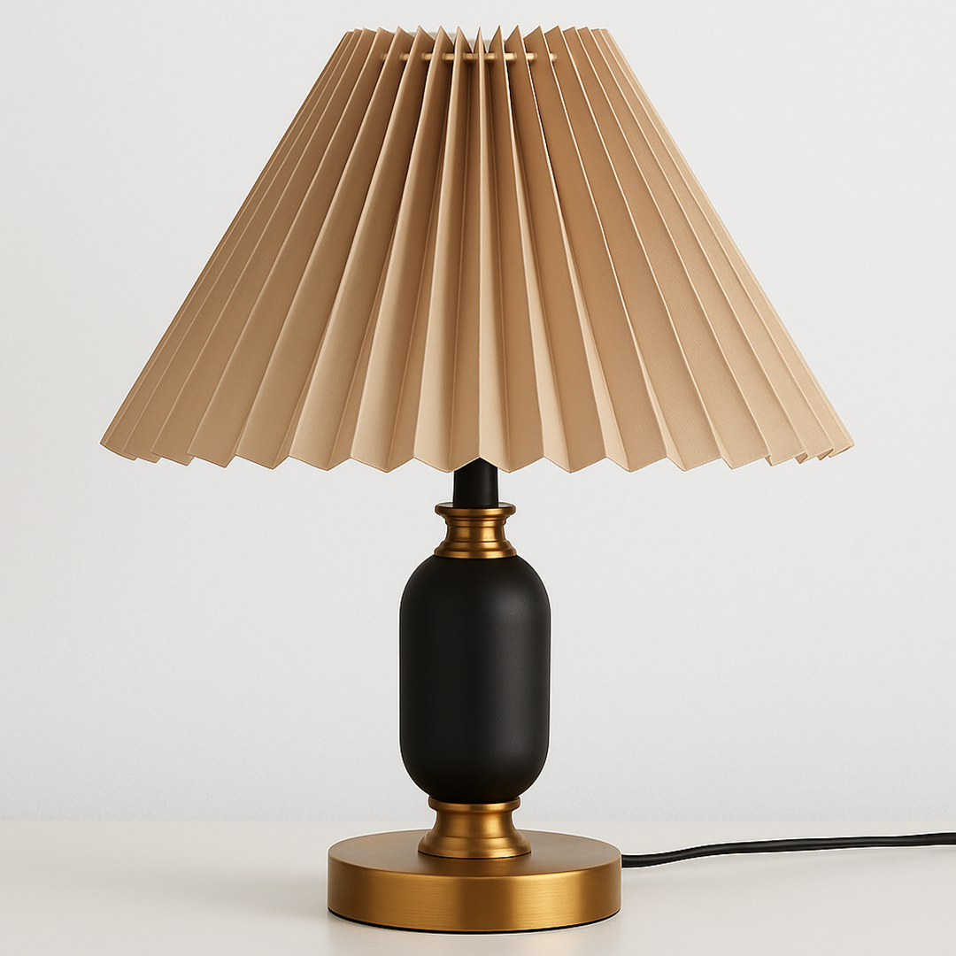 Metalowa Lampa Stołowa | Żelazo Tkanina