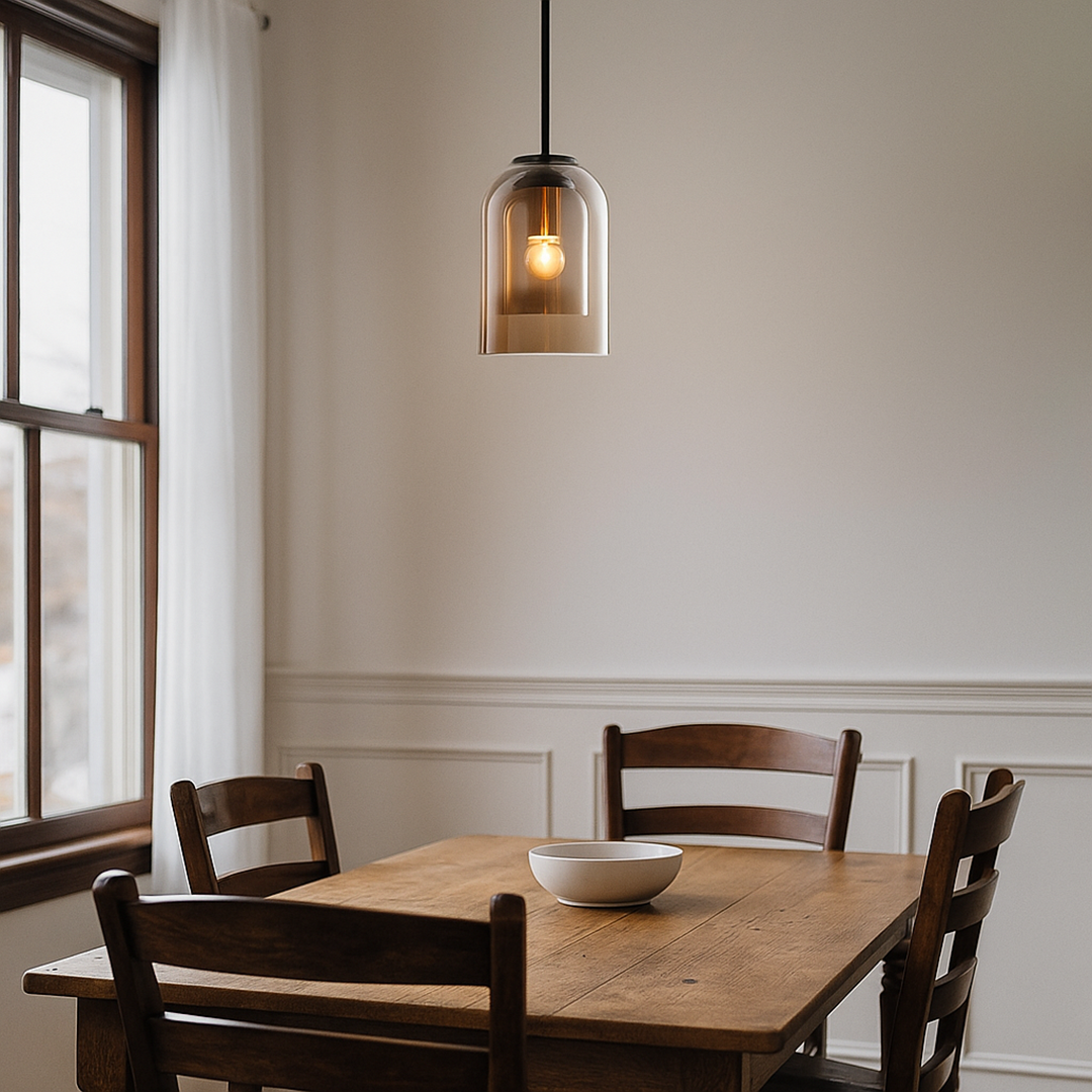 Podwójna Szklana Lampa Wisząca | Luksusowa