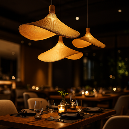 Rattanowa Lampa Sufitowa | Rustykalny Urok