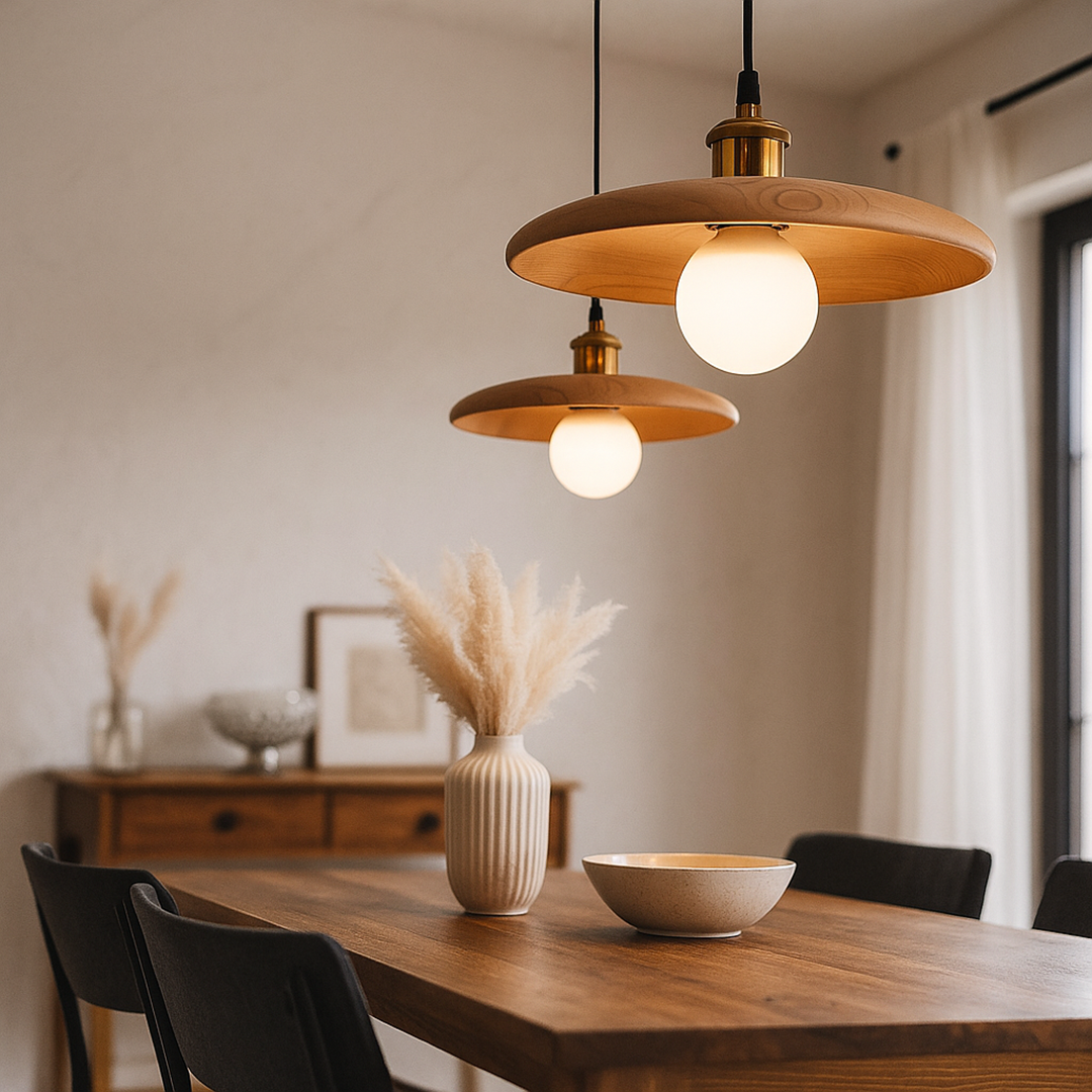 Lampa Sufitowa W Stylu Japandi | Nowoczesna