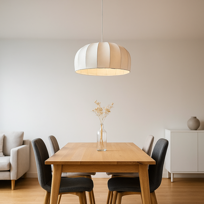 Jedwabna Lampa Wisząca | Salon