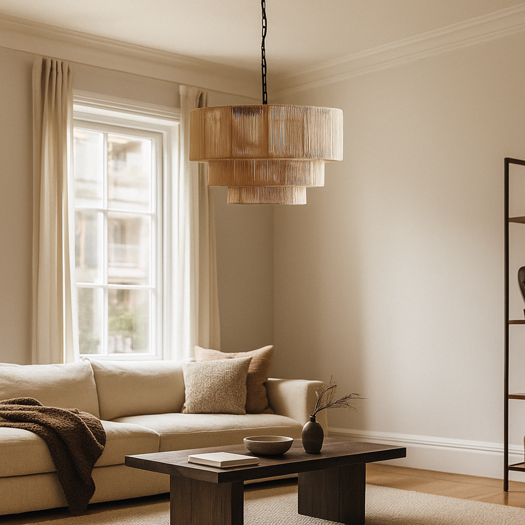 Pleciona Lampa Wisząca Boho | Rattan