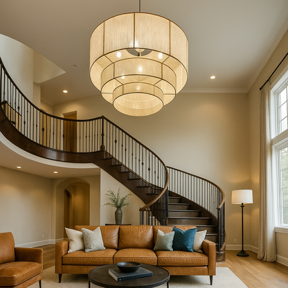 Pleciona Lampa Wisząca Boho | Rattan