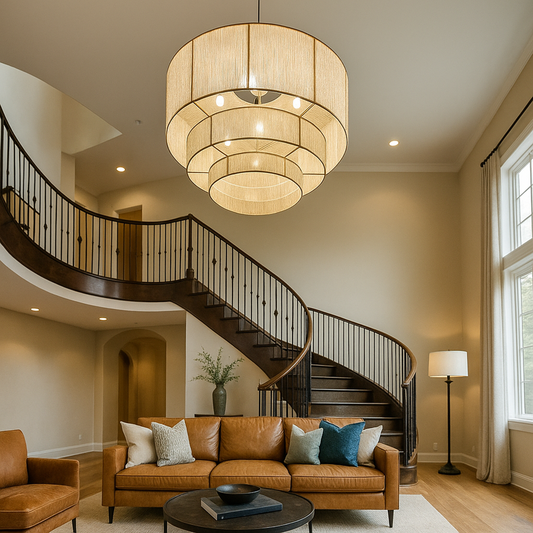 Pleciona Lampa Wisząca Boho | Rattan