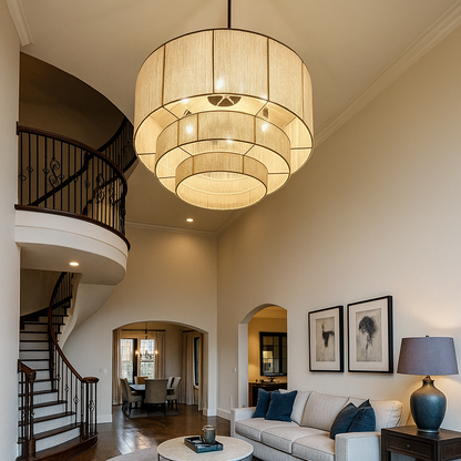 Pleciona Lampa Wisząca Boho | Rattan