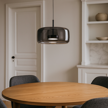 Kamienna Lampa Wisząca | Metalowe Wykończenie