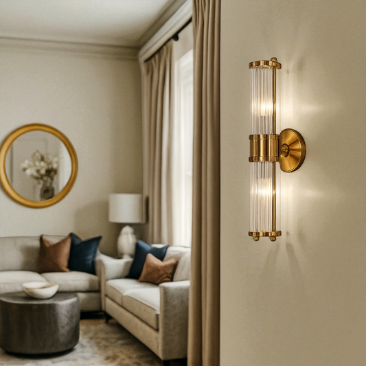 Luksusowa Kryształowa Lampa Ścienna | Do Salonu