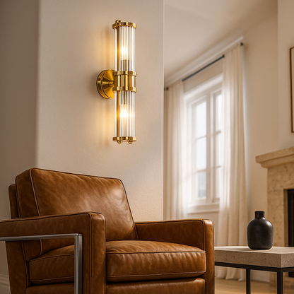 Luksusowa Kryształowa Lampa Ścienna | Do Salonu