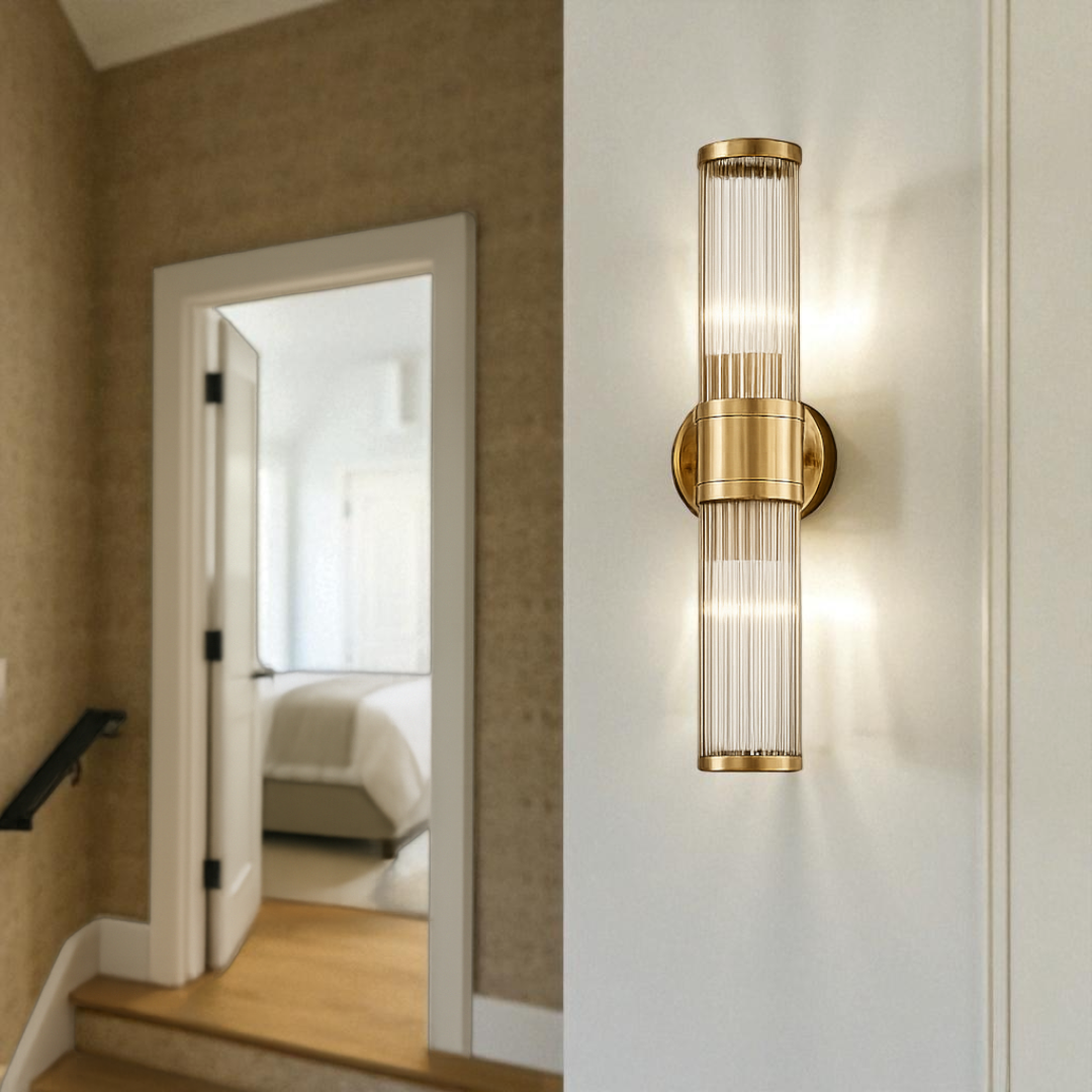 Luksusowa Kryształowa Lampa Ścienna | Do Salonu