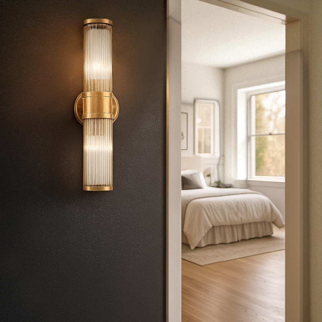 Luksusowa Kryształowa Lampa Ścienna | Do Salonu