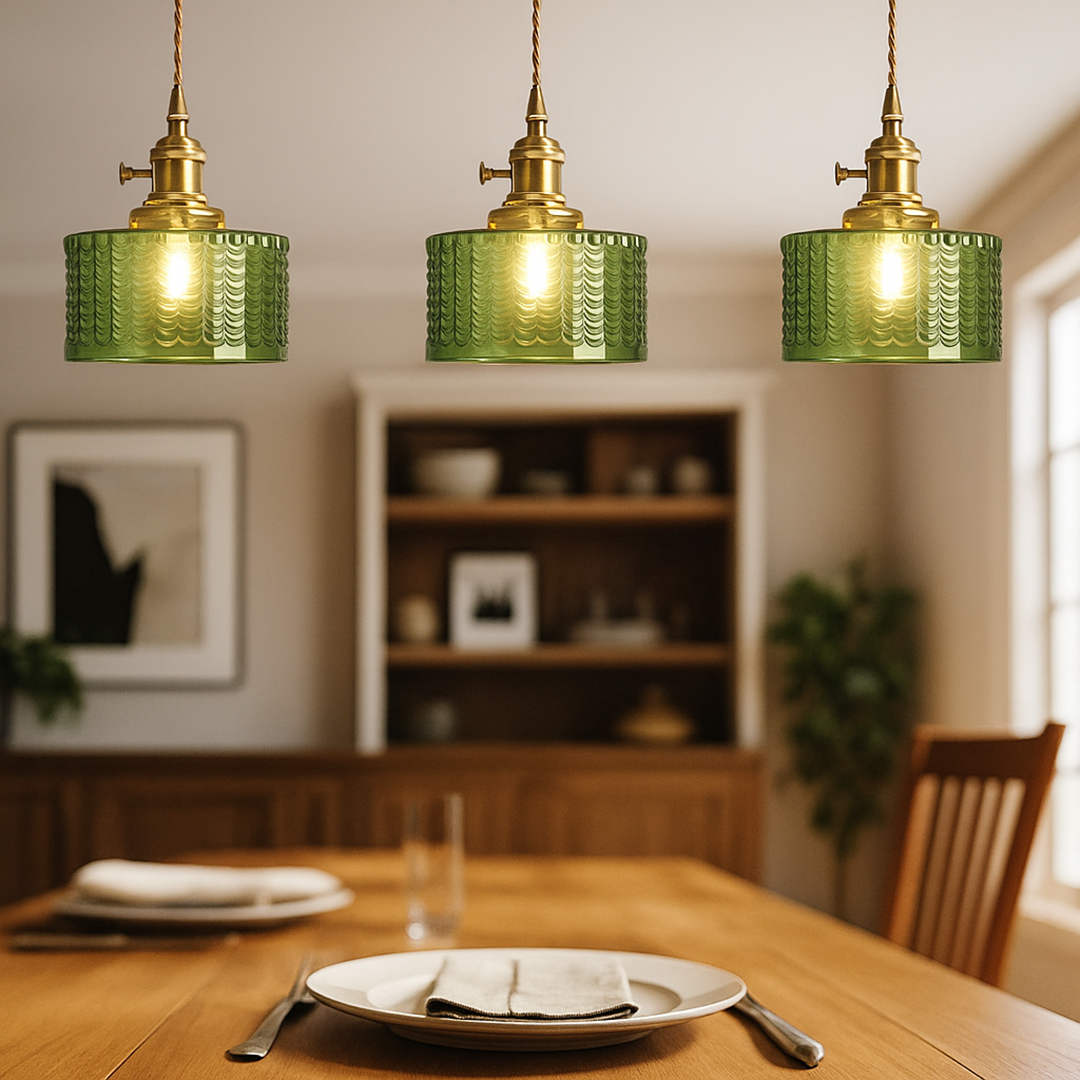 Lampa Sufitowa Z Teksturowanym Szkłem | Nastrojowe Światło