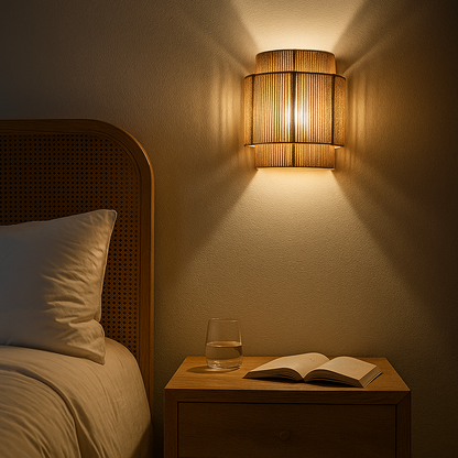 Pleciona Lampa Ścienna Z Liny | Nowoczesny Design