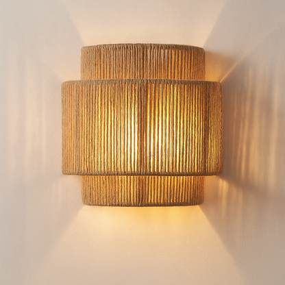 Pleciona Lampa Ścienna Z Liny | Nowoczesny Design