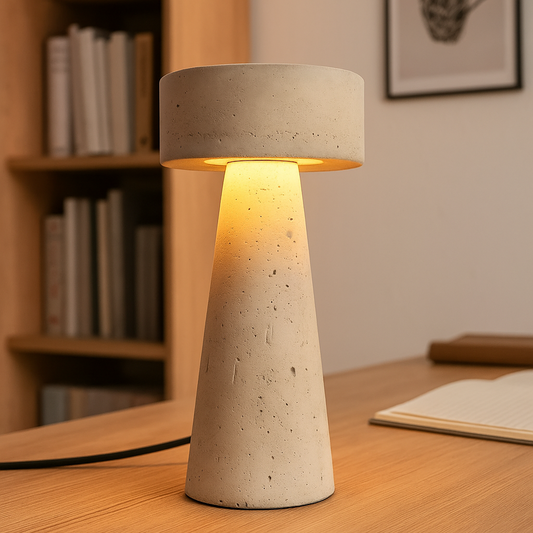 Trawertynowa Lampa Stołowa | Stylowa